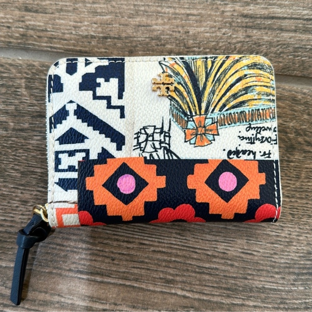 Tory Burch Multicolor Patterned Wallet